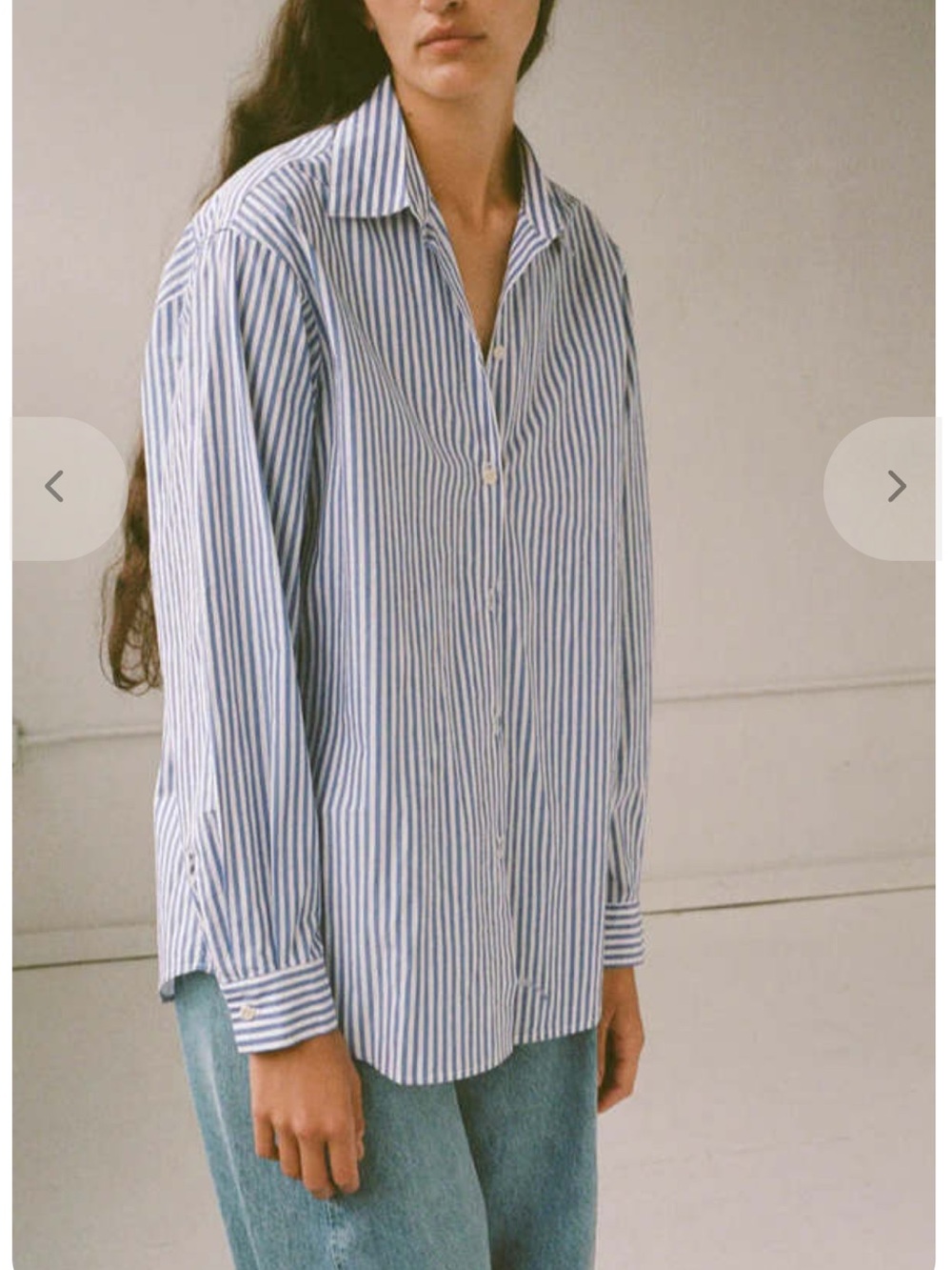 Shaina Mote Striped Classic Button Down Shirt - Picture 2 of 5